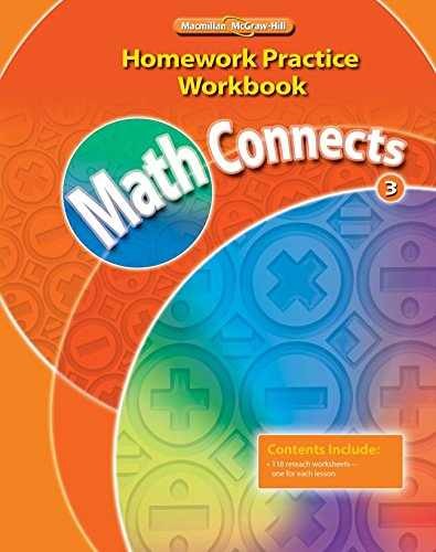 Math Connects, Grade 3, – Paperback, by McGraw-Hill Education – Acceptable w