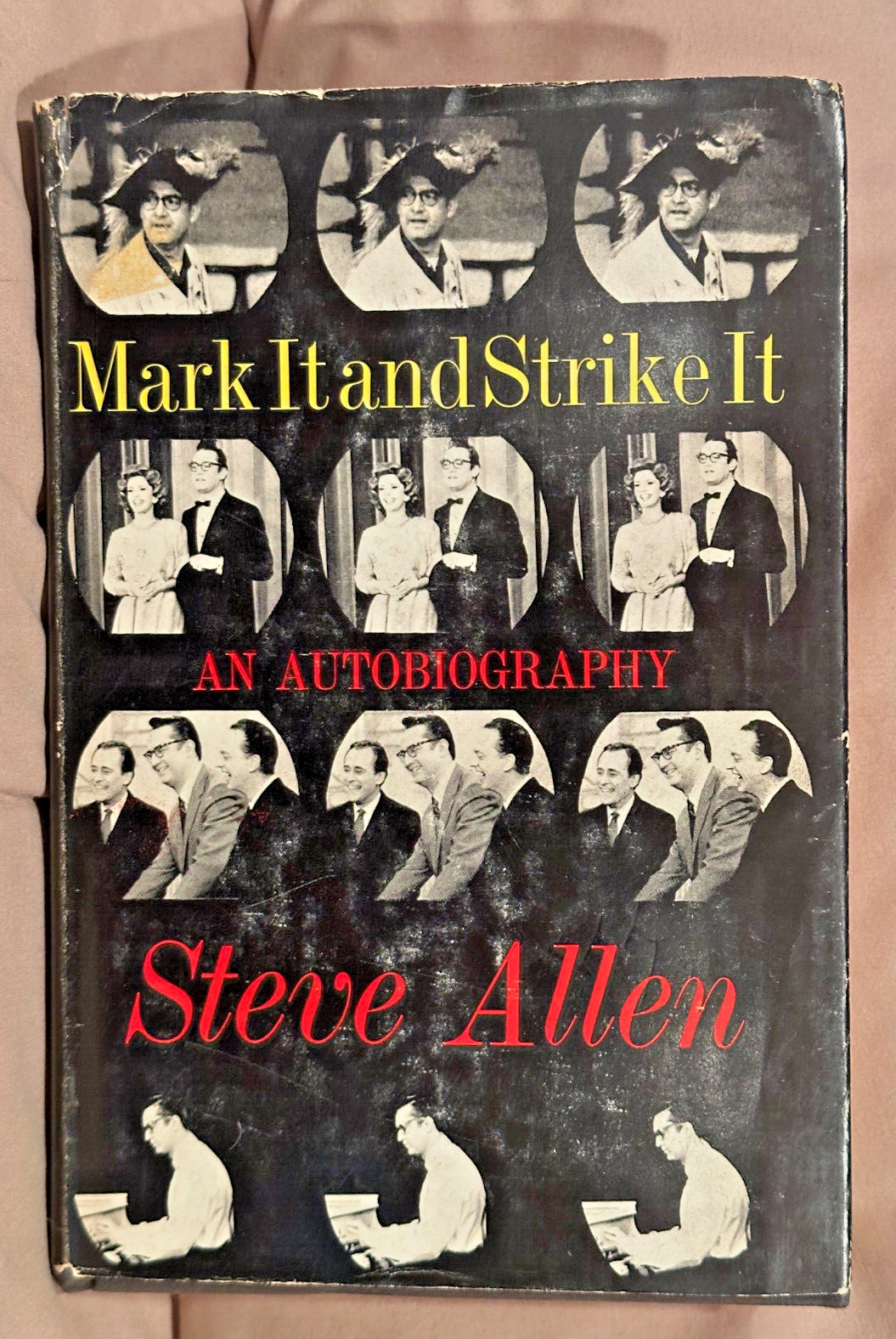 Steve Allen Mark it and Strike it Signed autobiography hard cover book see pics!