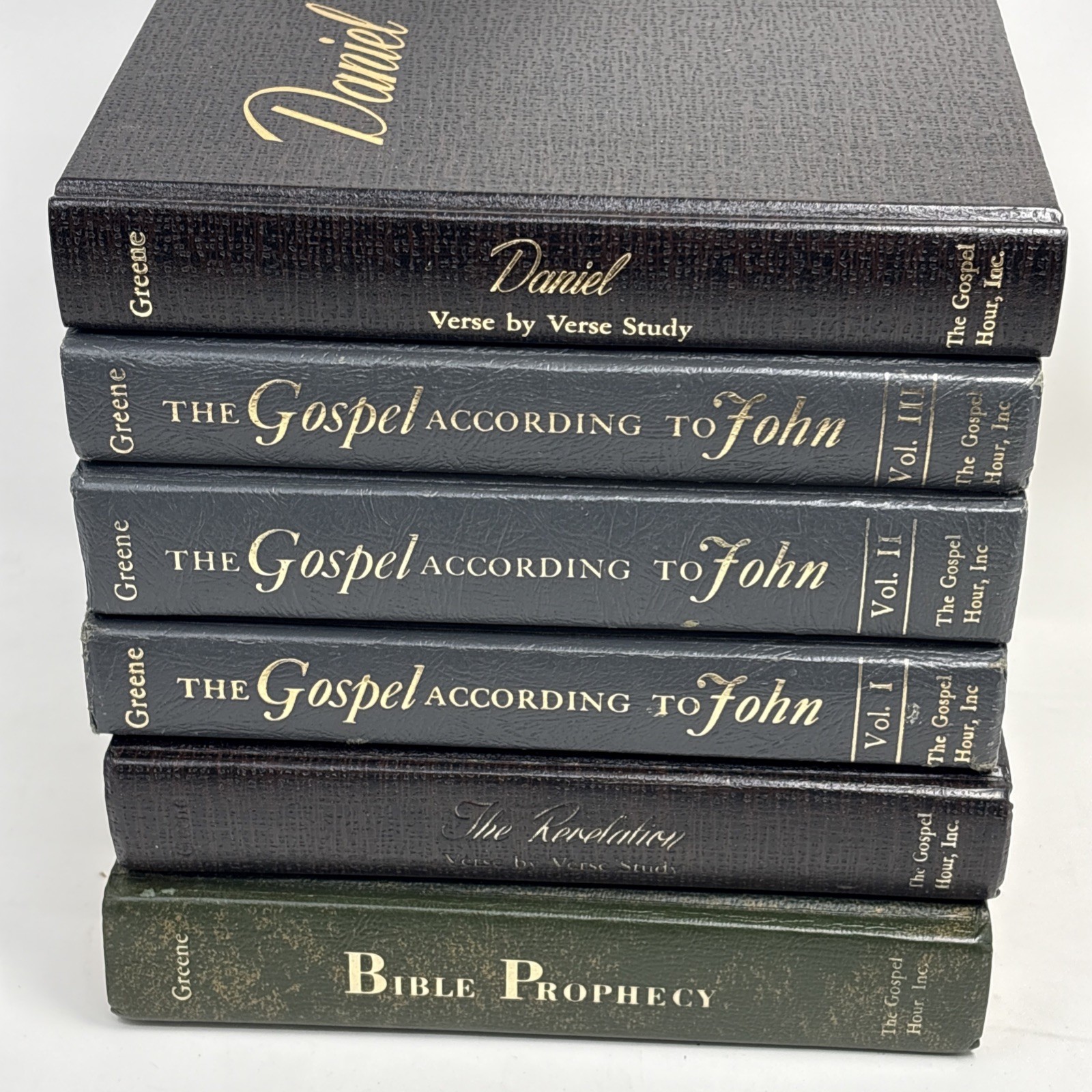Gospel According to John Vol 1 2 3 Revelation Daniel Bible Prophecy Greene Hour